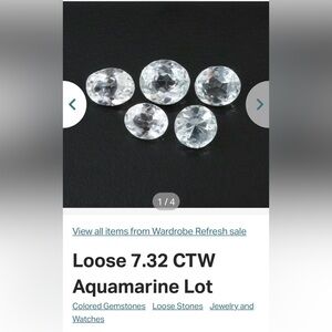 Loose Aquamarine stones